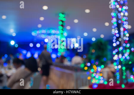 Blur abstract at night club party in restaurant Stock Photo