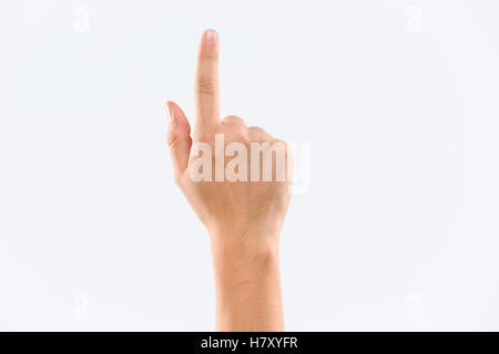 man's hand isolated on white background Stock Photo