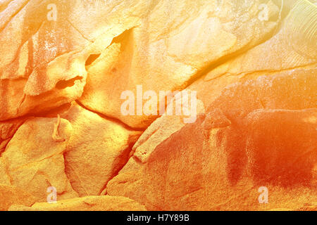 Beautiful gold stone wall Stock Photo
