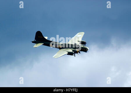 Boeng B-17 G Sally B, G-BEDF, Duxford Air Display, England, United Kingdom. Stock Photo