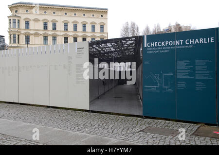 Gallery on the Friedrichstrasse street at the former Checkpoint Charlie, Berlin Stock Photo