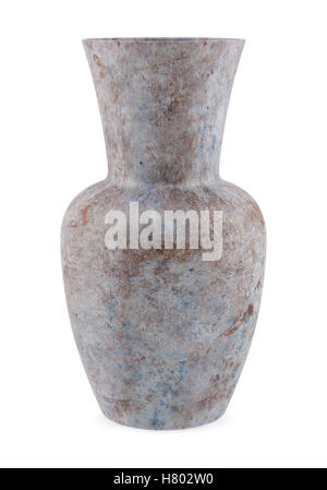 brown ceramic vase isolated on white background Stock Photo - Alamy