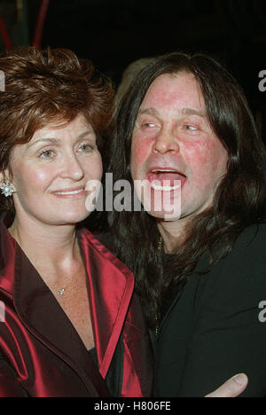 OZZY OSBOURNE & SHARON ARDEN 'LITTLE NICKY' LA PREMIER HOLLYWOOD LA USA 11 November 2000 Stock Photo