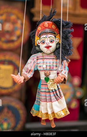 Traditional Nepalese puppet in Kathmandu, Nepal Stock Photo