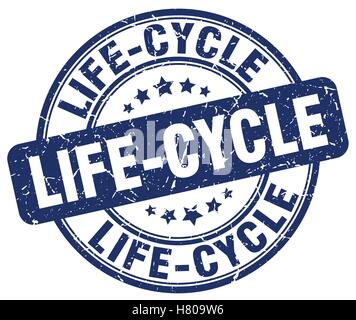 life-cycle stamp. life-cycle round vintage grunge sign. life-cycle ...