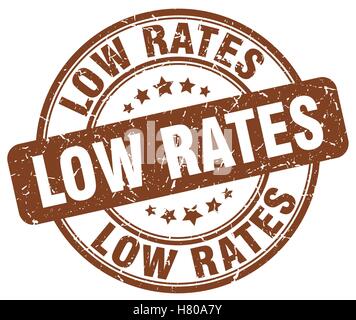 low rates stamp. low rates round vintage grunge sign. low rates Stock ...