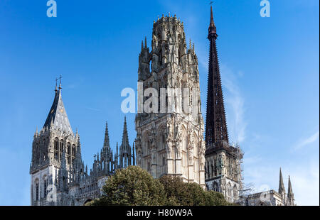 Cathedral Notre-Dame de l’Assomption de Rouen, medieval town, france, normandy, Stock Photo