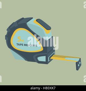 Yardstick. Building tools. Stylized Stock Vector Image. Stock Vector