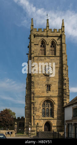 All Saints parish church in Youlgreave Youlgrave, Derbyshire, UK Stock Photo