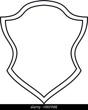 Isolated shield shape design Stock Vector