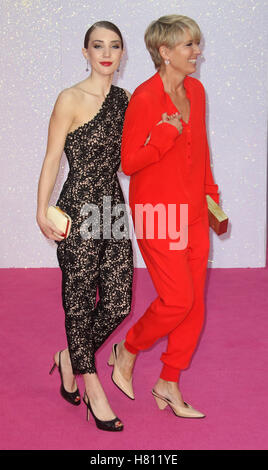 September 5, 2016 - Emma Thompson and Gaia Romilly Wise attending 'Bridget Jones's Baby' World Premiere at Odeon Leicester Squar Stock Photo