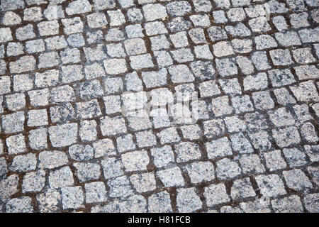 Cobblestone floor background Stock Photo