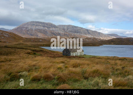 Loch Stack and Ben Arkle, Sutherland, Scotland, United Kingdom Stock Photo