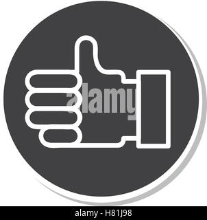 hand classic pointer pixel isolated icon vector illustration design Stock Vector
