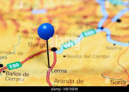 Lerma pinned on a map of Spain
