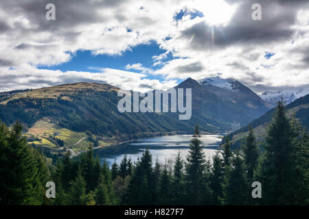 Krimml: alp alpine pasture, Zillertaler Alpen, Durlaßboden reservoir water power station, Pinzgau, Salzburg, Austria Stock Photo