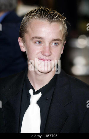 TOM FELTON HARRY POTTER FILM PREMIER ODEON LEICESTER SQUARE LONDON ENGLAND 03 November 2002 Stock Photo