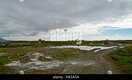 RAF Aird Uig - abandoned military base, Isle of Lewis Stock Photo