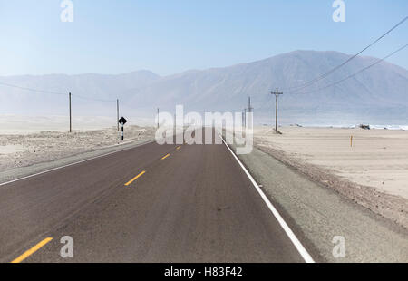Pan-American Highway in Peru Stock Photo