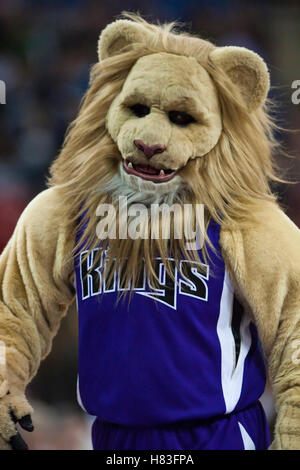 November 27, 2009; Sacramento, CA, USA;  The Sacramento Kings mascot during the first quarter against the New Jersey Nets at the ARCO Arena. Sacramento defeated New Jersey 109-96. Stock Photo