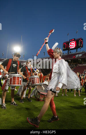 September 18, 2010; Stanford, CA, USA; The Stanford Cardinal band performs before the game against the Wake Forest Demon Deacons at Stanford Stadium. Stanford defeated Wake Forest 68-24. Stock Photo