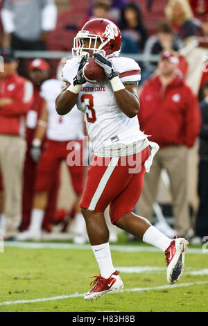 Washington State Cougars Carl WInston (3) during a game against Oregon ...