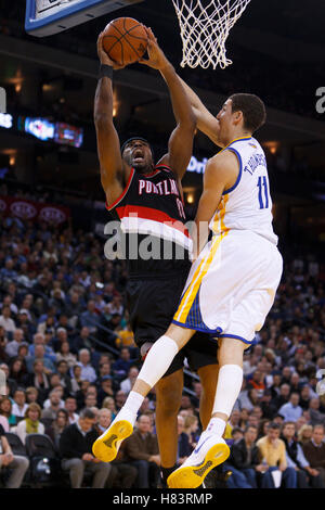 Portland Trail Blazers power forward LaMarcus Aldridge (12) celebrates ...