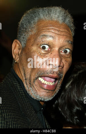 MORGAN FREEMAN HIGH CRIMES FILM PREMIERE WESTWOOD LOS ANGELES USA 03 April 2002 Stock Photo