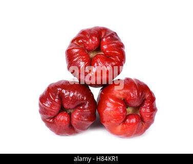 Rose apples or chomphu isolated on white background. Stock Photo