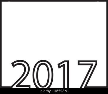 2017 Happy New Year with creative midnight clock Stock Vector Image ...