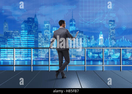 Businessman in stock trading concept Stock Photo