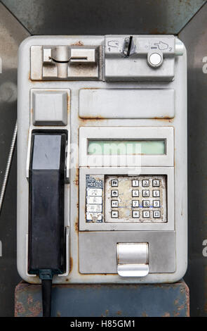 Rusty phone box Stock Photo