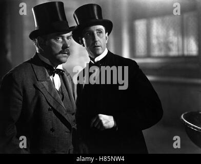 Der Hund von Baskerville, (THE HOUND OF THE BASKERVILLES) USA 1939, Regie: Sidney Lanfield, NIGEL BRUCE, BASIL RATHBONE, Stichwort: Sherlock Holmes, Zylinder Stock Photo