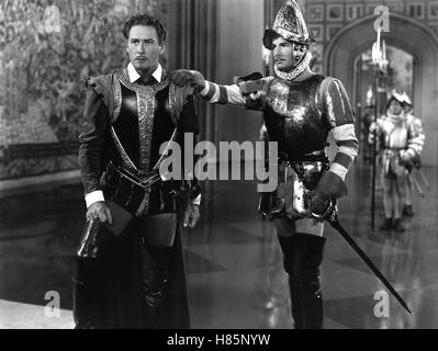 Günstling einer Königin, (THE PRIVATE LIVES OF ELIZABETH AND ESSEX) USA 1939 s/w, Regie: Michael Curtiz, ERROL FLYNN (li), Key: Rüstung Stock Photo