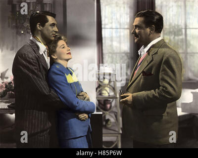 JOAN FONTAINE, CARY GRANT, ALFRED HITCHCOCK, SUSPICION, 1941 Stock