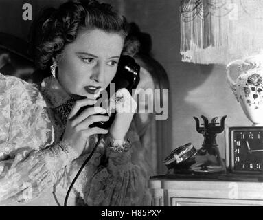 Du lebst noch 105 Minuten, (SORRY, WRONG NUMBER) USA 1948 s/w, Regie: Lucille Fletcher, BARBARA STANWYCK, Stichwort: Telefon Stock Photo