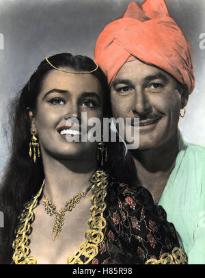 Kim - Geheimdienst in Indien, (KIM) USA 1950, Regie: Victor Saville, LAURETTE LUEZ, ERROL FLYNN, Stichwort:  Turban, Schmuck Stock Photo