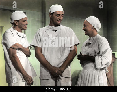 ...und nicht als Fremder, (NOT AS A STRANGER) USA 1955, Regie: Stanley Kramer, FRANK SINATRA, ROBERT MITCHUM, OLIVIA DE HAVILLAND, Stichwort:  Arzt, Krankenschwester Stock Photo