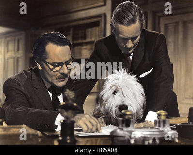 Der unheimliche Zotti, (THE SHAGGY DOG) USA 1959, Regie: Charles Barton, ALEXANDER SCOURBY (li), Stichwort:  Tier, Hund Stock Photo