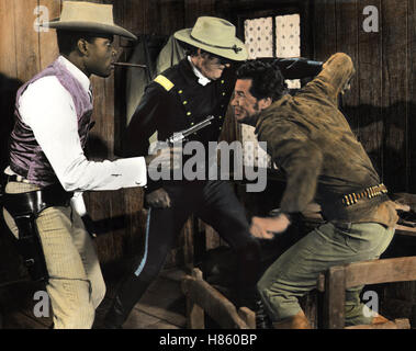 Duell in Diablo, (DUEL AT DIABLO) USA 1966, Regie: Ralph Nelson, SIDNEY POITIER, BILL TRAVERS, JAMES GARNER, Stichwort: Revolver, Handgemenge Stock Photo