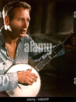 Der Unbeugsame, (COOL HAND LUKE) USA 1966, Regie: Stuart Rosenberg, PAUL NEWMAN, Key: Musikinstrument, Banjo, Stock Photo