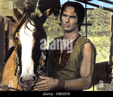 Kopfgeld: Ein Dollar, (NAVAJO JOE) IT-SP 1966, Regie: Sergio Corbucci, BURT REYNOLDS, Stichwort: Indianer, Pferd Stock Photo