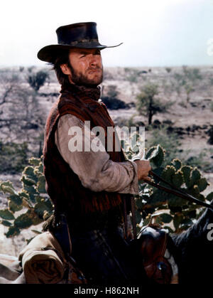 Ein Fressen für die Geier, (TWO MULES FOR SISTER SARA) USA 1969, Regie: Don Siegel, CLINT EASTWOOD, Stichwort: Bart, Hut, Reiter Stock Photo