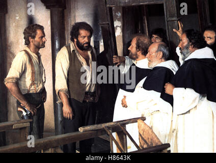 Vier Fäuste für ein Halleluja, (CONTINUAVANO A CHIAMARLO TRINITA) IT 1971, Regie: E. B. Clucher, TERENCE HILL, BUD SPENCER, Stichwort: Mönch Stock Photo