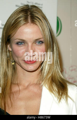 CAMERON DIAZ GOBAL GREEN PARTY HOLLYWOOD LOS ANGELES USA 12 August 2002 Stock Photo