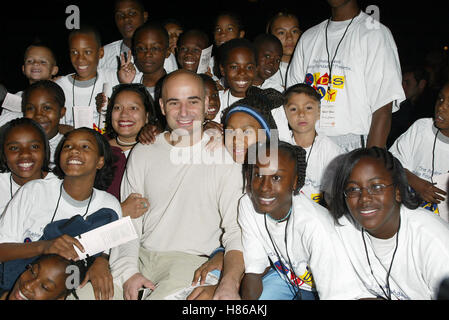 ANDRE AGASSI 7TH ANDRE AGASSI GRAND SLAM FOR CHILDREN PRE SHOW MGM GRAND LAS VEGAS USA 28 September 2002 Stock Photo