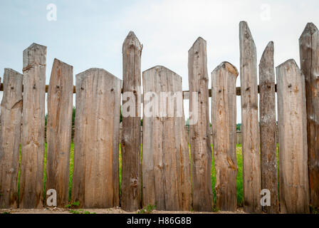 Wooden fence planks Stock Photo