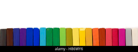 Chalk pastel different colors Stock Photo