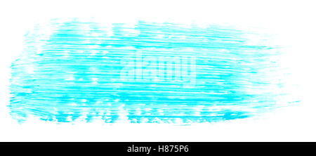 blue brush stroke isolated on white background Stock Photo