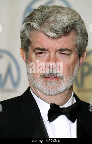 GEORGE LUCAS 14TH PRODUCERS GUILD OF AMERICA AWARDS CENTURY PLAZA HOTEL CENTURY CITY LA USA 02 March 2003 Stock Photo